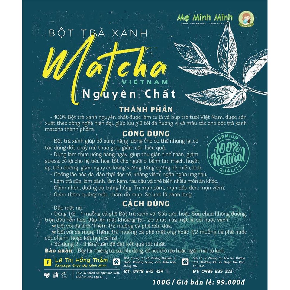BỘT MATCHA VIỆT