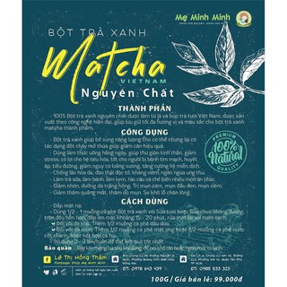Bột matcha việt