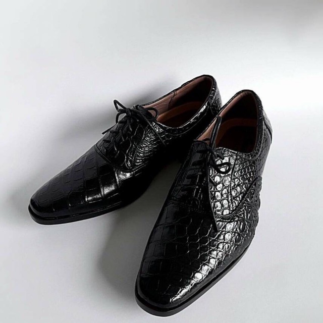 👞👞 Giày tây nam da bụng full da cá sấu , cao cấp chính hiệu. KHÔNG bán hàng dập vân cá sấu.