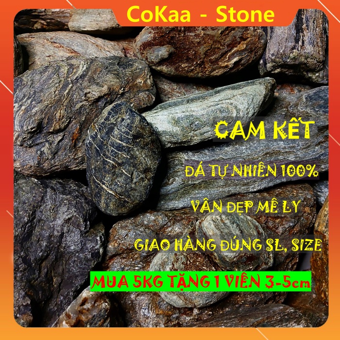 Trang trí bể cá - đá cuội vân mây cho bể cá thủy sinh - Biotope - giá tốt - 1kg