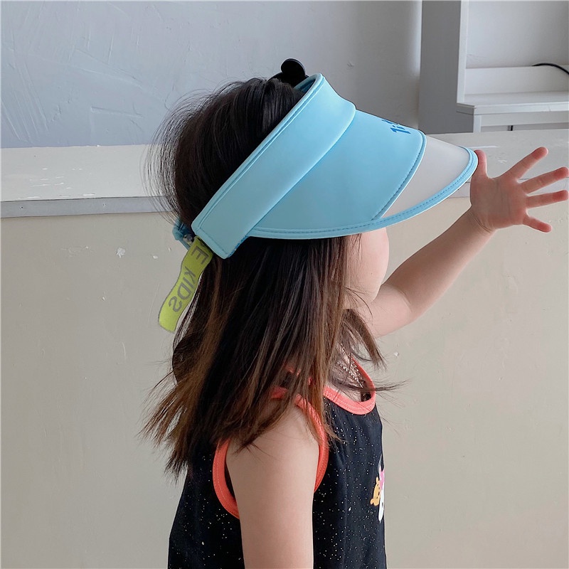 Nón Lưỡi Trai Nửa Đầu Chống Nắng In Họa Tiết Hổ Hoạt Hình Dễ Thương Cho Bé