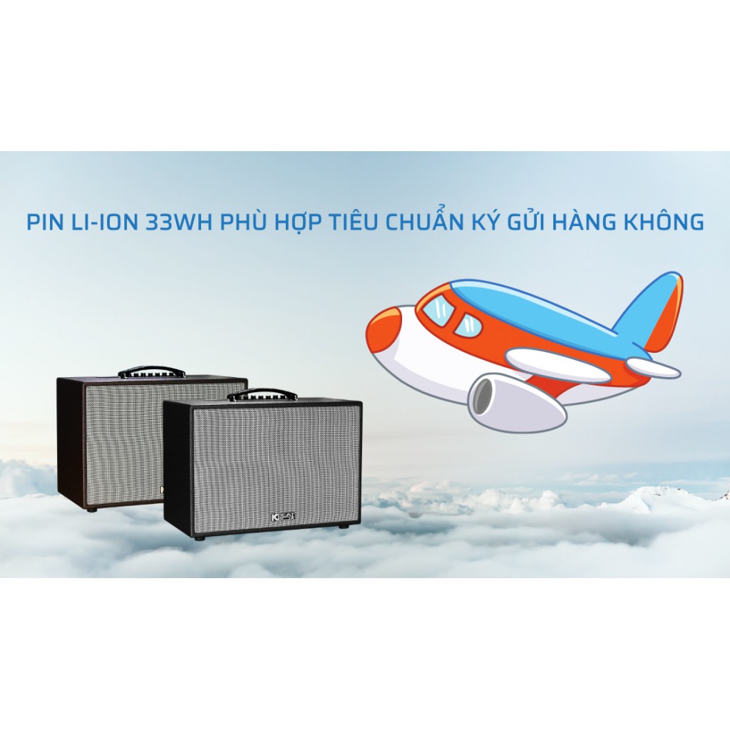 Loa karaoke xách tay ACNOS KBEATBOX CS250SON - Bass 2.5 tấc, công suất 300W - Dàn karaoke di động tiện lợi - Hát karaoke