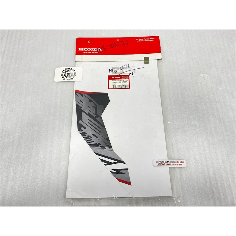 Bộ tem SONIC 150 2019 trắng đỏ đen nhập khẩu Honda Indo