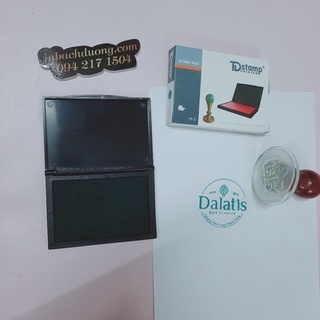 khắc dấu cán gỗ hình tròn -In Bạch Dương