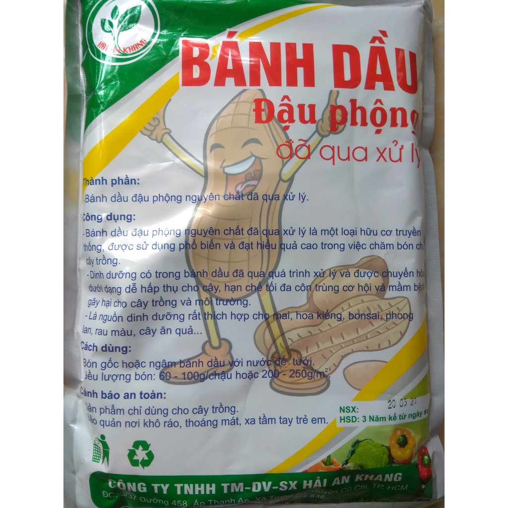 Bánh dầu đậu phộng đã qua xử lý - gói 1 kg  HAK