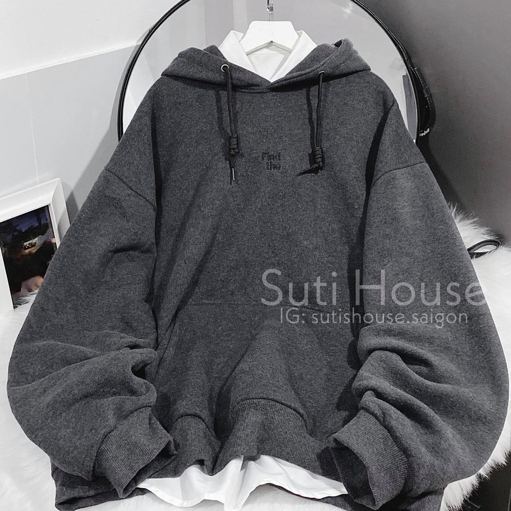 [ẢNH THẬT] Áo Hoodie FIND THE Unisex Nam Nữ 2 Màu Form Rộng Vải Mịn Đẹp Phong Cách Ulzzang Xinh Xắn - Suti House | BigBuy360 - bigbuy360.vn