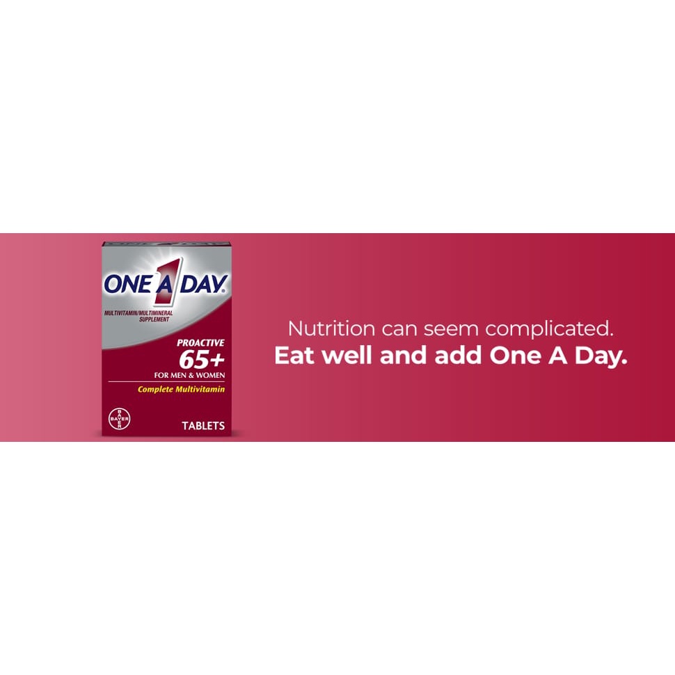 Vitamin cho người trên 65 tuổi One A Day Proactive 65+ Men &amp; Women Multivitamin 150 Tablets