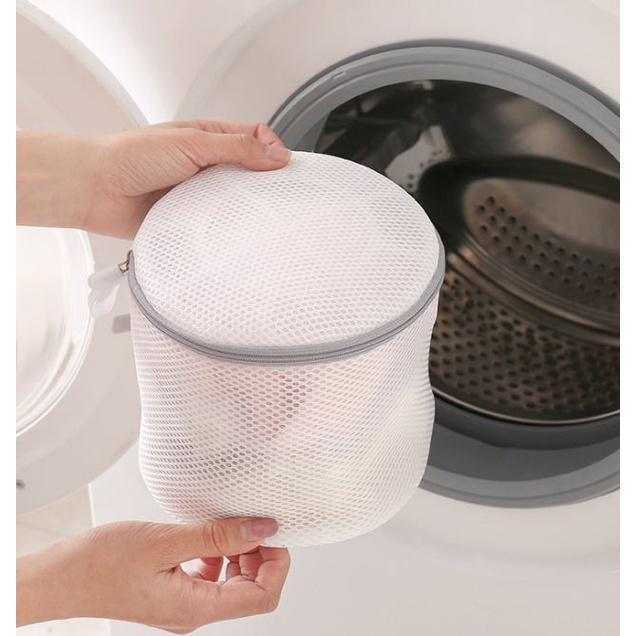 Túi Lưới Đựng Quần Áo Cho Máy Giặt HÀNG DÀY G7 - Bảo Vệ Đồ Lót Trong Máy Giặt (Khóa Màu Xám)