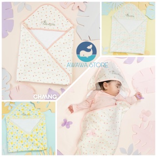 [CHAANG] Chăn Ủ Cho Bé Chaang, vải cotton họa tiết Hoa và Lá (Vàng / Xanh / Hoa Nhí)