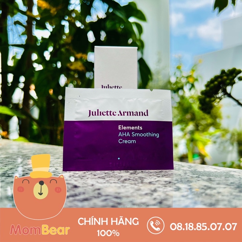 [Sample] Kem dưỡng trẻ hoá da ngừa mụn nám - Aha smoothing cream juliette armand 2ml