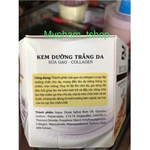 Kem Dưỡng Trắng Da Toàn Thân Sữa Gạo - Collagen RICE MILK WHITEING BODY CREAM