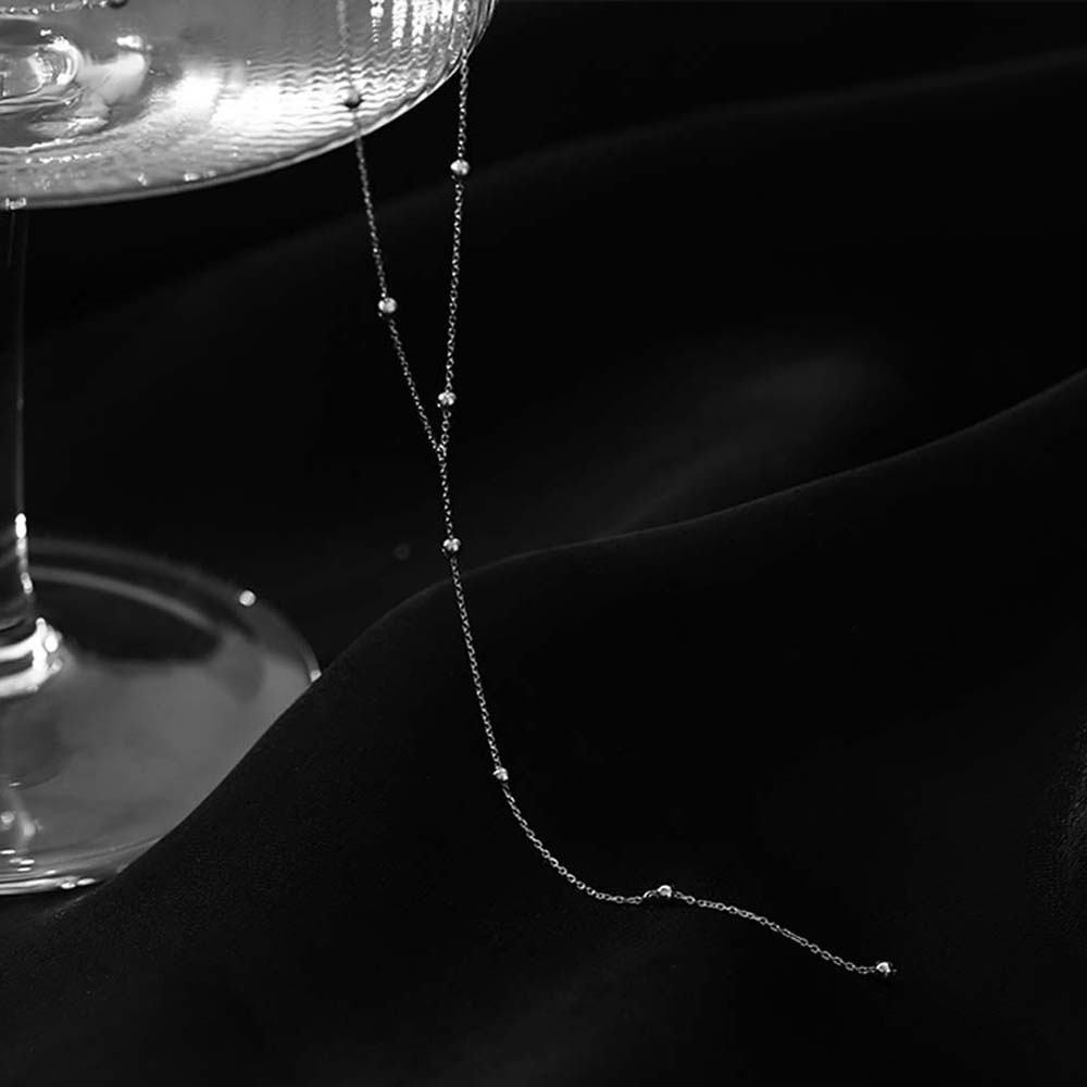 Epoch Vòng Cổ Choker Dáng Dài Đính Hạt Nhiều Màu Phong Cách Hàn Quốc Đơn Giản Thời Trang Cho Nữ