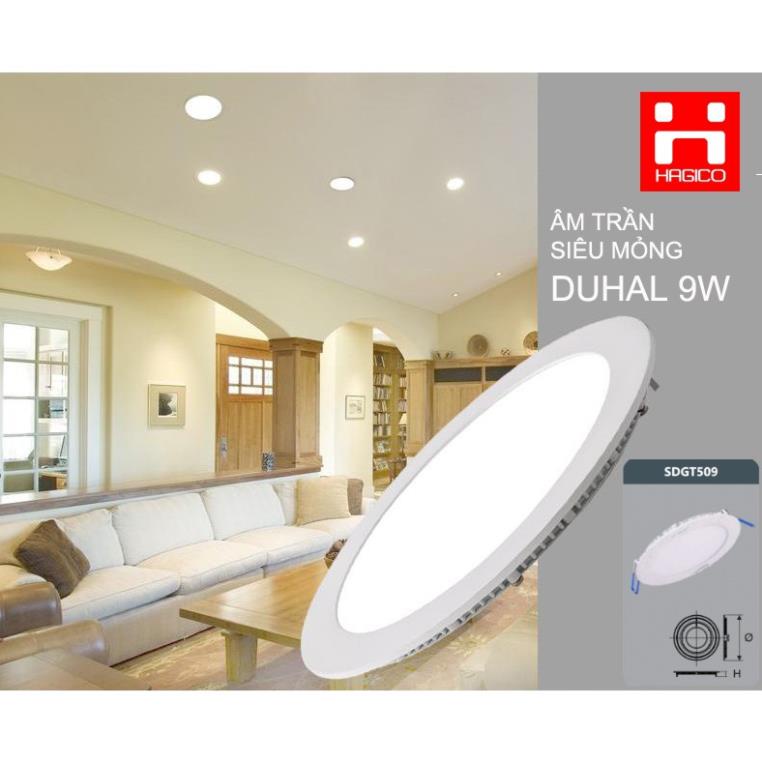 Bóng đèn Led âm trần Duhal 9W SDGT509 KDGT509