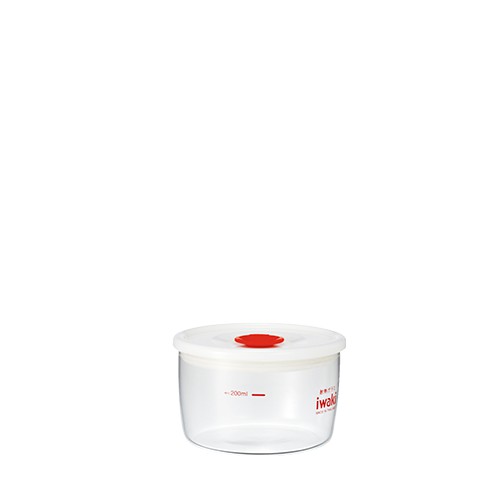 Hũ thủy tinh chịu nhiệt nắp hít Iwaki 200ml - THƯƠNG HIỆU NHẬT