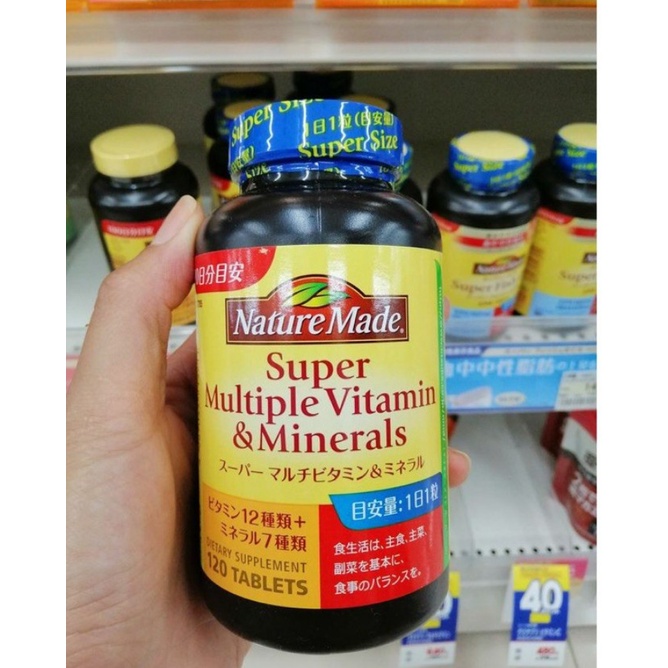 Viên uống Vitamin tổng hợp và khoáng chất Nature Made Nhật 120 viên - vitamin nội địa Nhật
