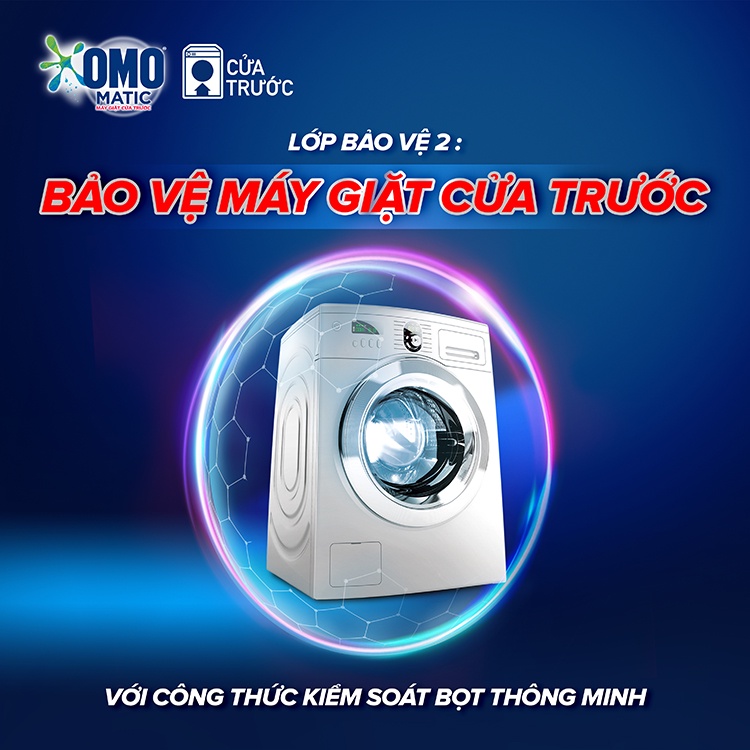 Nước Giặt OMO Cửa Trước Khử Mùi Thư Thái Hoa Oải Hương Túi 2.9Kg