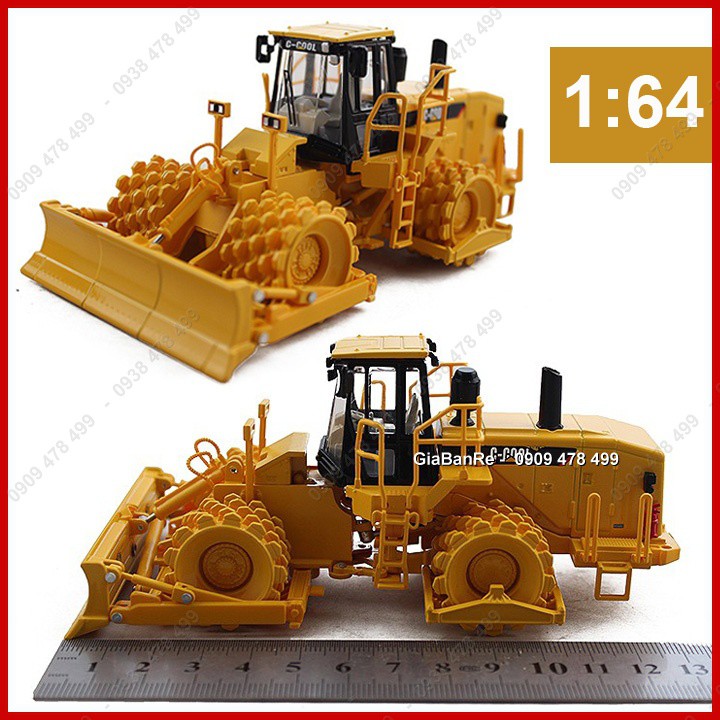 Xe Mô Hình Tỉ Lệ 1:64 -  Xe Lu Cót Đường - Hàng Chi Tiết - 9903