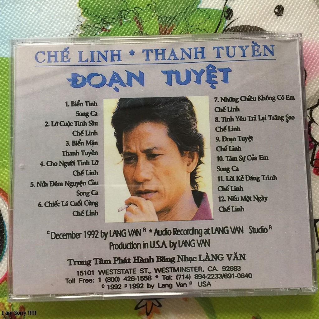 Bộ 5 CD nhạc vàng Chế Linh Thanh Tuyền