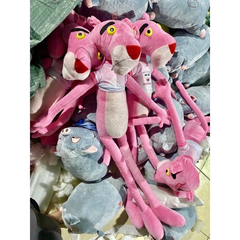 Gối Ôm Báo Hồng Pink Panther✨Freeship✨Gối ôm mèo husky siêu to khổng lồ