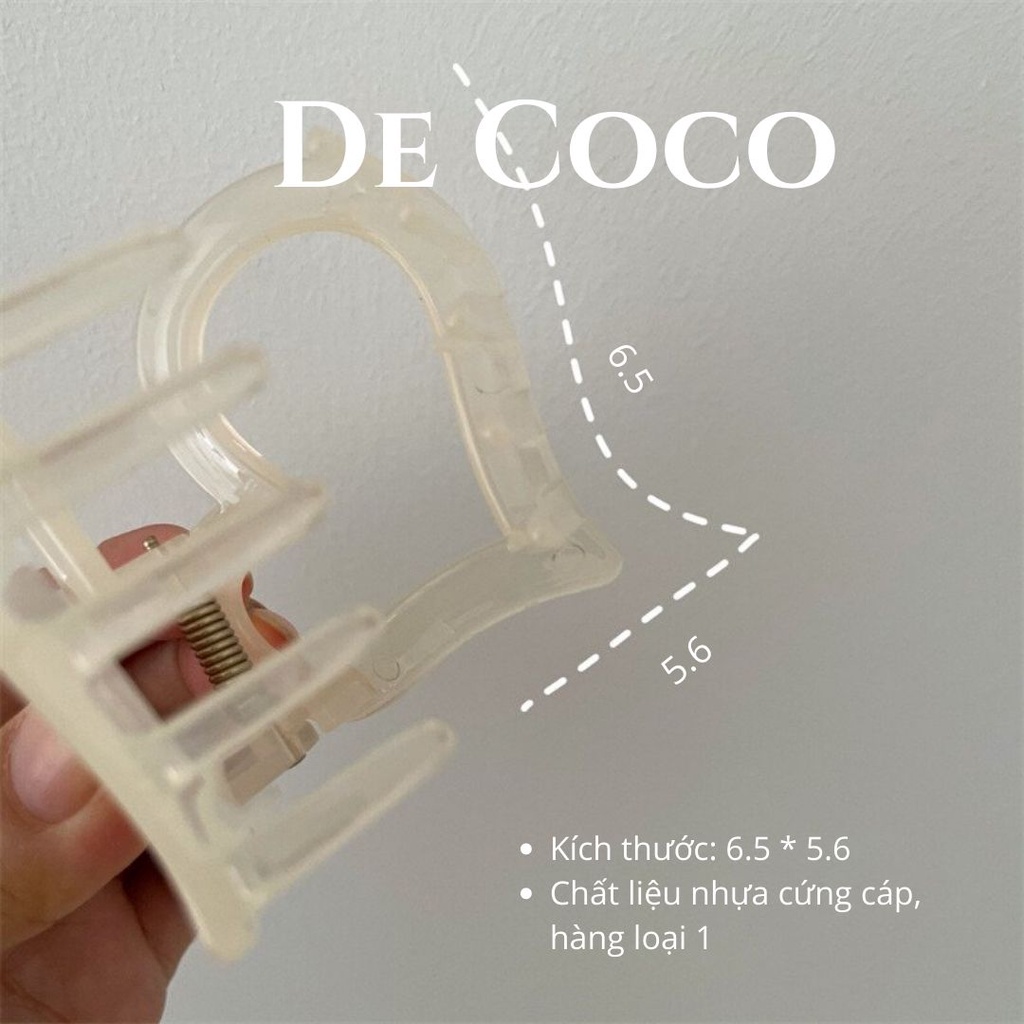 Kẹp tóc xà cừ hot trend - Kẹp càng cua Hàn Quốc De Coco