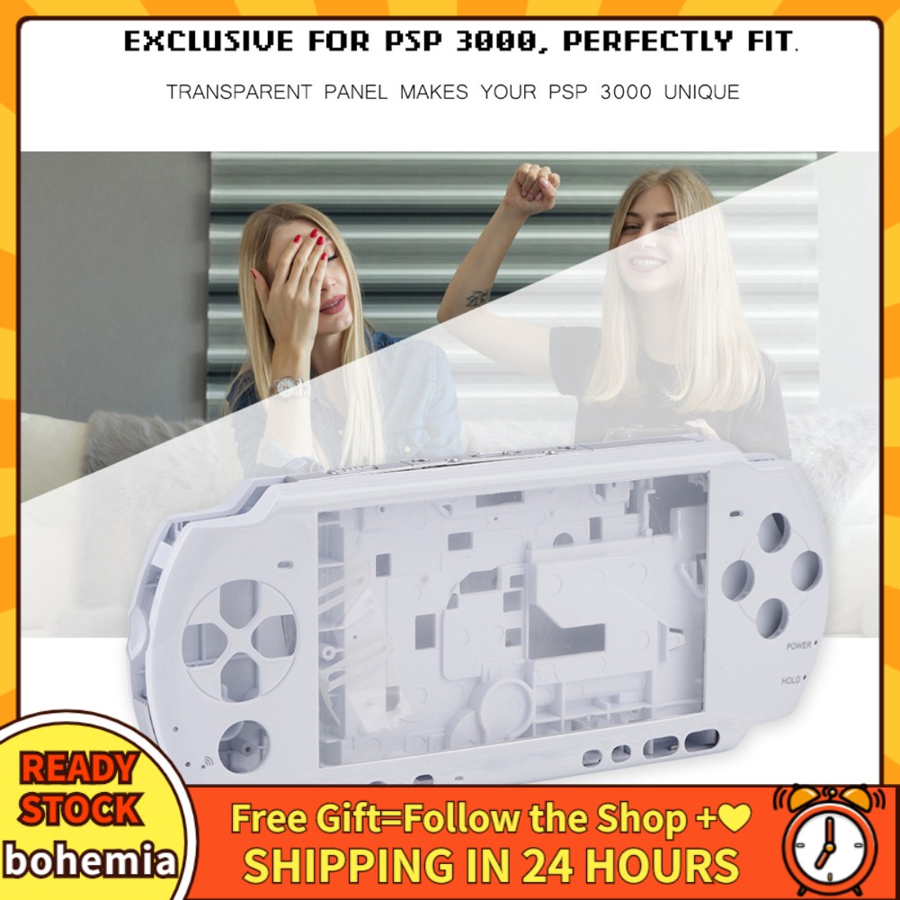 (Bohemia)Vỏ Thân Chất Liệu PC Thay Thế Cho Psp 3000 Slim Series