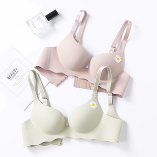 Áo Lót Su Đúc Thông Hơi Hoa Cúc Không Gọng Nâng Ngực Bàn Tay _ A210 - S3