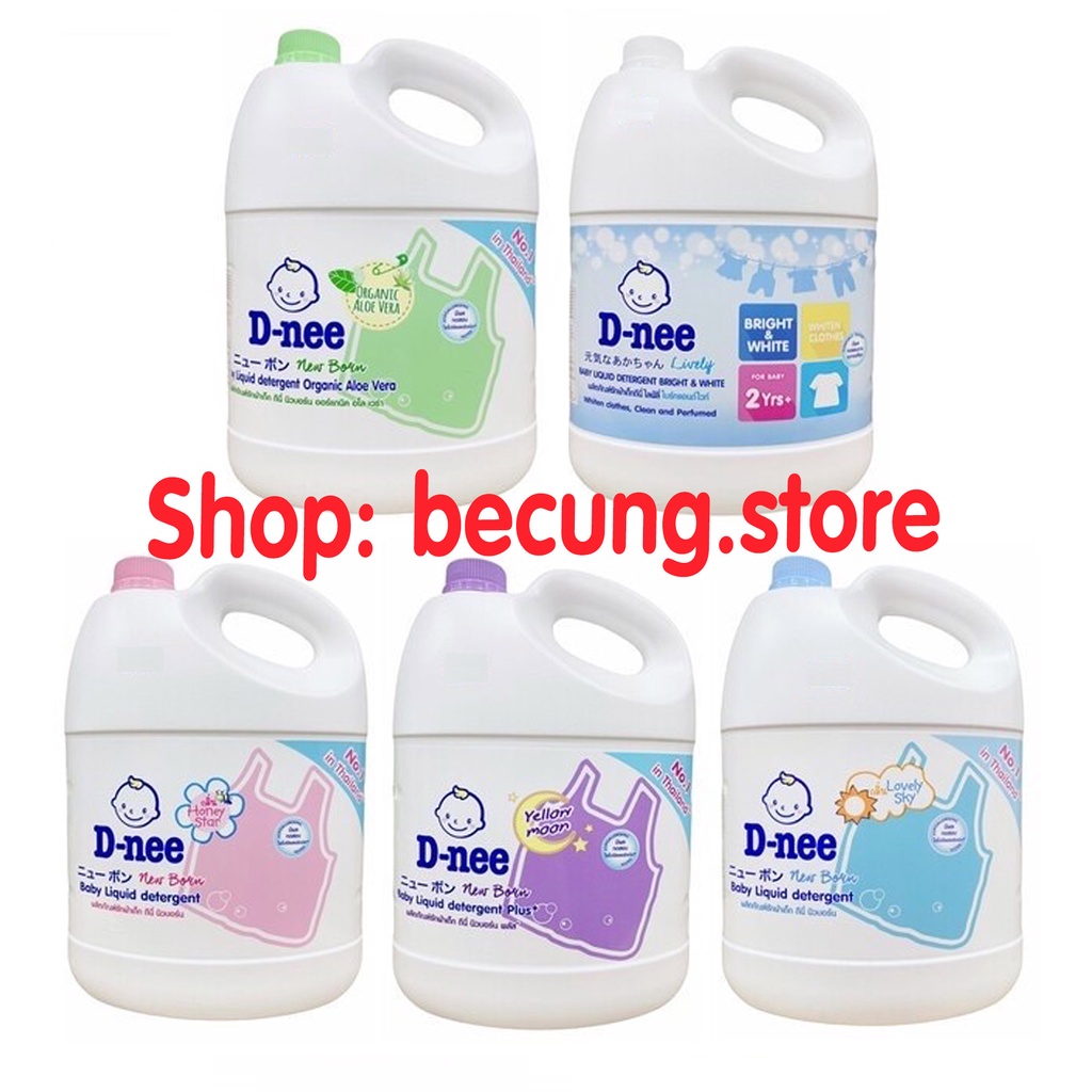 Nước giặt Dnee Thái Lan 3000ml - chính hãng Công ty Đại Thịnh (date mới)