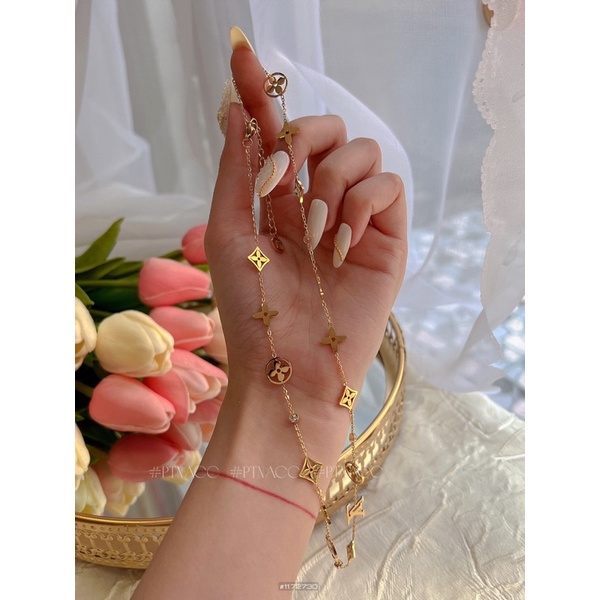 Dây chuyền titan full logo thương hiệu cao cấp không đen .PTNACC.