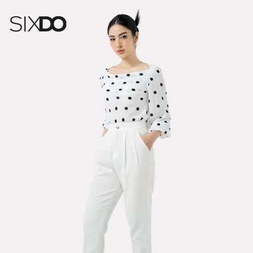 Áo lụa cổ thuyền nữ SIXDO