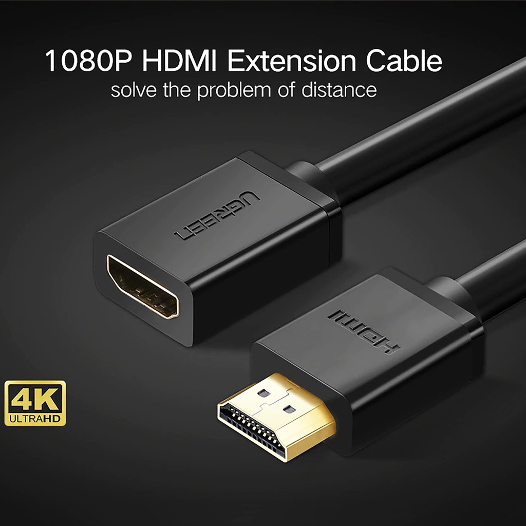 Cáp Nối HDMI Cao Cấp | UGREEN HD107, hỗ trợ độ phân giải lên đến 4K@60Hz, cắm là chạy, không cần cài driver