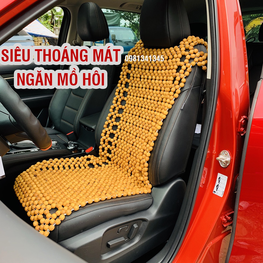 Lót ghế ô tô hạt gỗ thông siêu thoáng mát ĐỦ LOẠI, ngăn ra mồ hôi hiệu quả