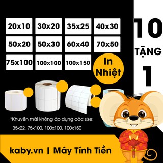 [QUÀ] Giấy In Mã Vạch - Tem Trà Sữa Đủ Size (In Nhiệt)