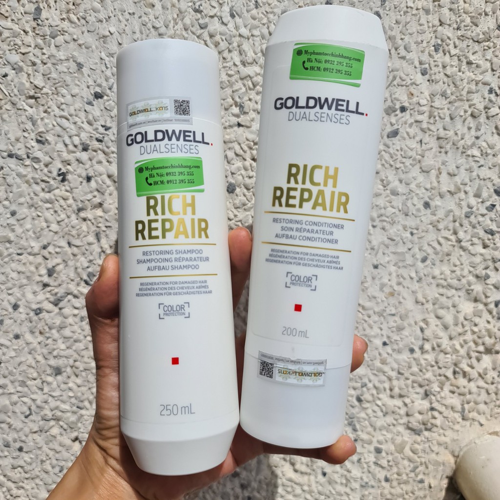 DẦU GỘI XẢ GOLDWELL RICH REPAIR 250ML-200ML