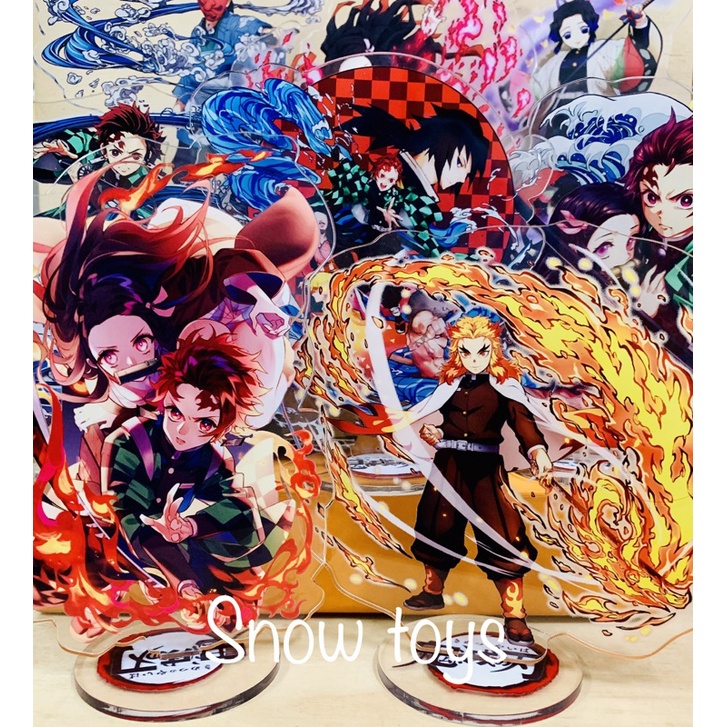 Mô hình standee kimetsu - thanh gươm diệt quỷ - tượng acrylic kimetsu -mica trong suốt tanjiro nezuko zenitsu trùng trụ