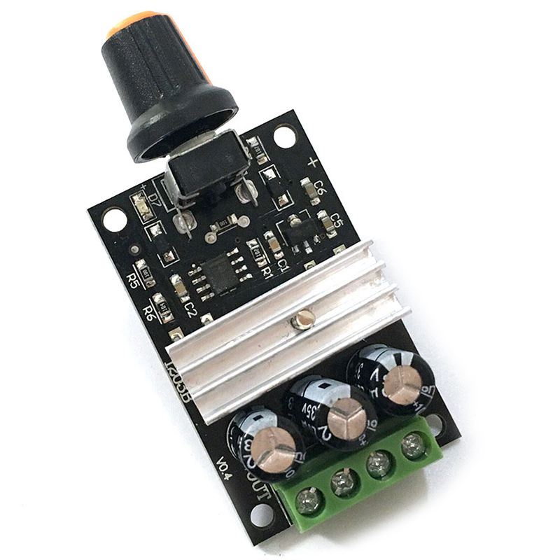 Bộ điều khiển tốc độ động cơ DC 6V 12V 24V 28VDC 3A 80W PWM Bộ điều chỉnh tốc độ có thể điều chỉnh Điều khiển tốc độ thay đổi với công tắc chiết áp