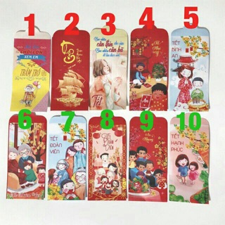COMBO 10 BAO LÌ XÌ TẾT 2021