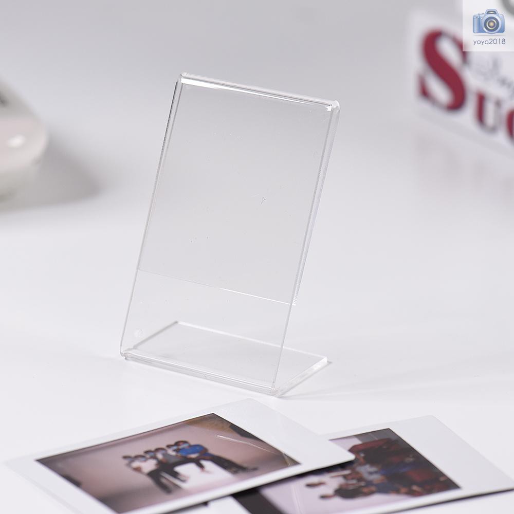 Giá Đỡ Acrylic Trong Suốt Hình Chữ L 3 "Cho Máy Ảnh Fujifilm Instax Mini 8 8 + 70 7s 90 25 26 50s 9 Sp-1 Sp-2