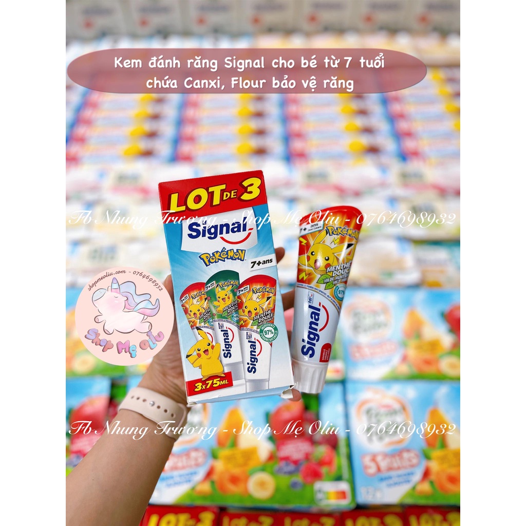 Kem đánh răng Signal Pokemon cho bé từ 7 tuổi + _75ml