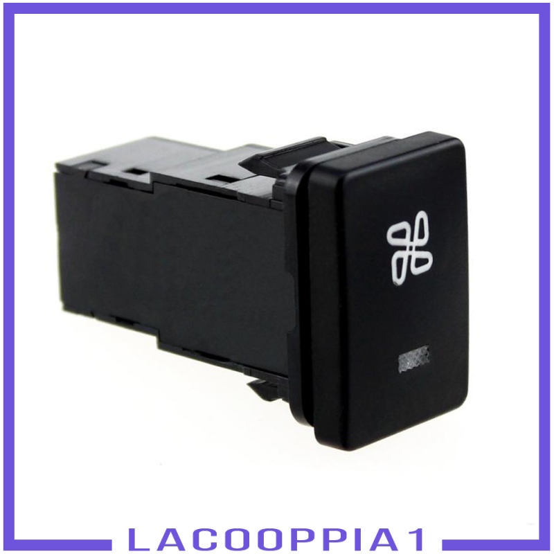 [Lacooppia1] Công Tắc Nút Nhấn 4 Cực Đèn LED Xanh Dương Với Họa Tiết Quạt Cho Toyota Camry