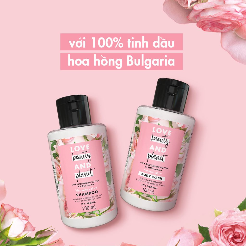 Set Dầu gội và Sữa tắm Love Beauty And Planet 100ml