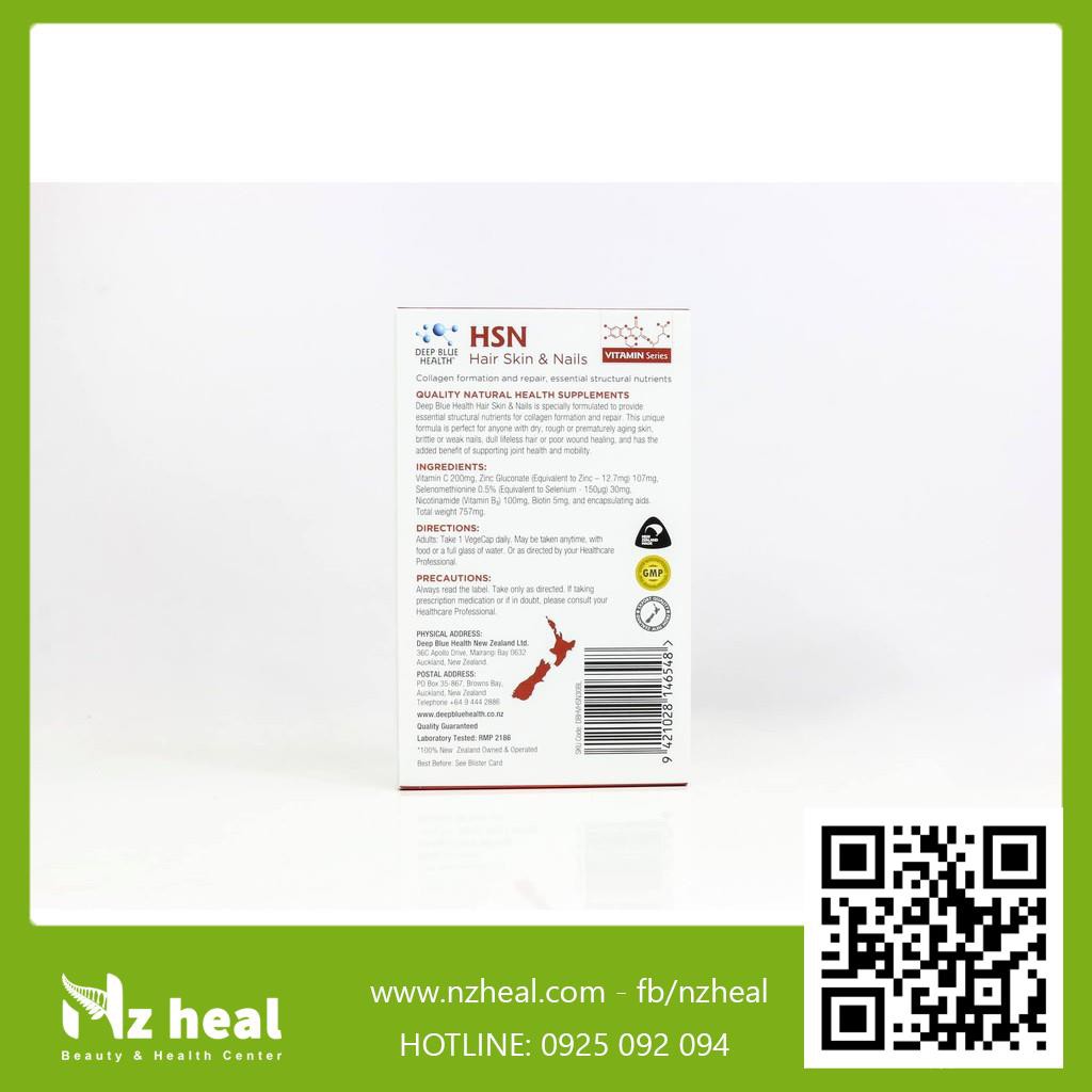 Viên uống HSN Deep Blue Health dưỡng ẩm sáng da dưỡng tóc móng | BigBuy360 - bigbuy360.vn