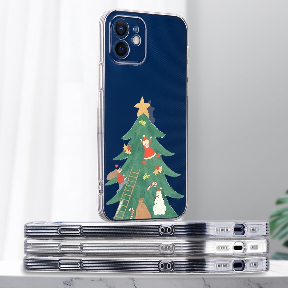 Ốp điện thoại cây thông Noel thích hợp cho IPHONE 7 8 X XS MAX XR 13 PRO MAX 12 11 12 13 MINI 7 6S 6 8 PLUS