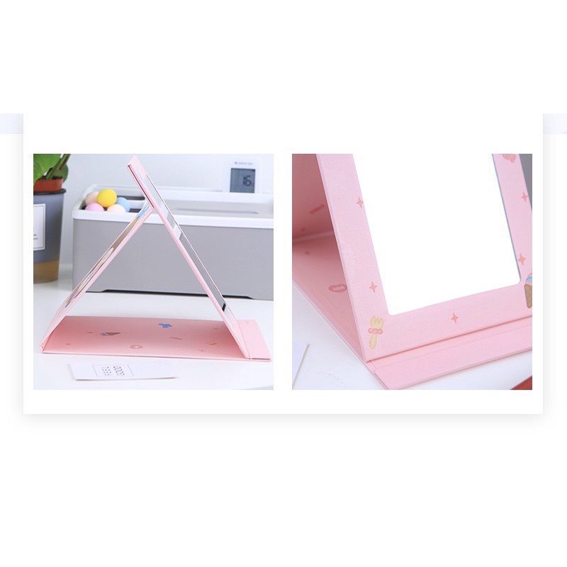 Gương Giấy gấp gọn để bàn size to 14x20cm