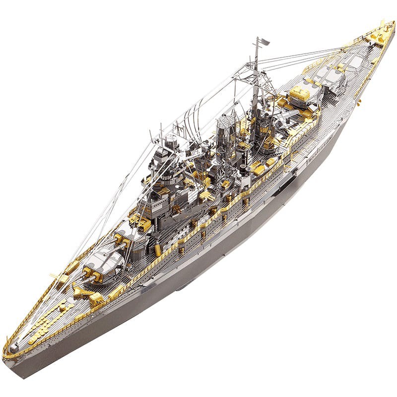 Đồ Chơi Mô Hình Kim Loại Lắp Ráp 3D Cao Cấp Tàu Chiến - Chiến Hạm - Tàu Sân Bay - Battleship