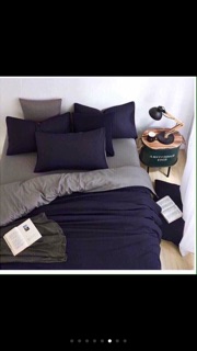 Bộ chăn ga gối poly phối màu cao cấp(chat chọn mẫu)