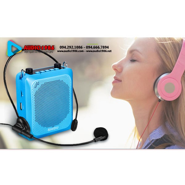 Máy Trợ Giảng Không Dây Shidu S516 Wireless mic cầm tay mini