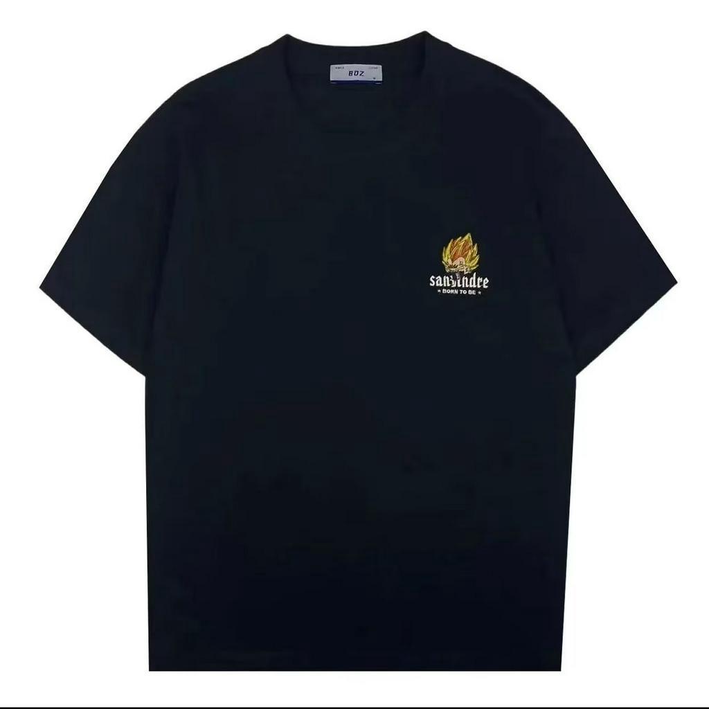 Áo Thun Tay Ngắn Cổ Tròn In Họa Tiết Hoạt Hình 4 Màu Tùy Chọn Thời Trang Mùa Hè Cho Nam M-5XL