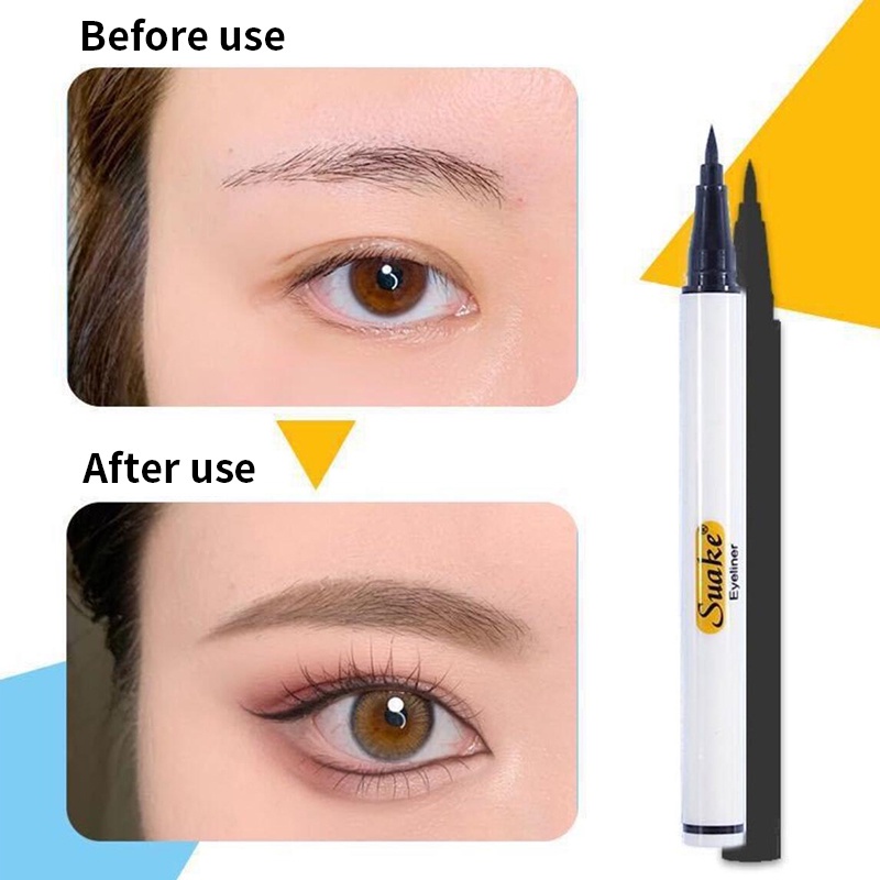 Kẻ Mắt Nước Suake Vỏ Trắng, Bút Kẻ Mắt Không Lem Không Trôi Chống Thấm Nước