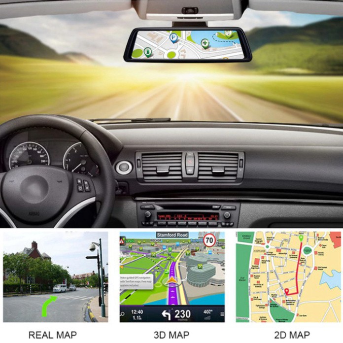 Sản Phẩm Camera hành trình 360 độ gắn gương ô tô, thương hiệu cao cấp Whexune - Mã sản phẩm K960 | BigBuy360 - bigbuy360.vn