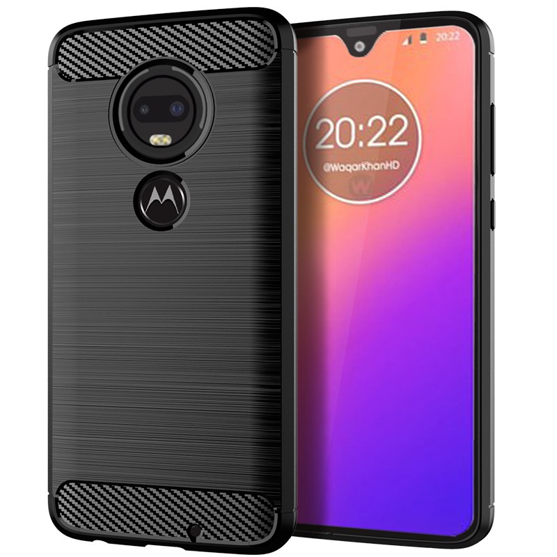 Ốp điện thoại sợi carbon dẻo họa tiết thời trang chống sốc cho MOTOROLA MOTO G5 G5S G6 G7 PLUS PLAY POWER